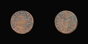 P0266__0 Farthing, Maltravers Round of Charles I