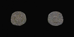 P0305__0 Farthing, Rose, Double-arched crown of Charles I