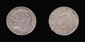P0625__0 Farthing, Proof Farthing in Silver of William III and Mary II