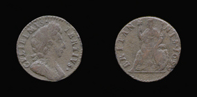 P0681__0 Farthing, Currency Farthing in Copper of William III