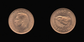 P2463 Farthing, Currency Farthing in Bronze of George VI