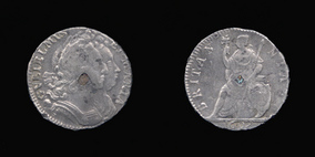 A0002__0 Farthing, Currency Farthing in Tin of William III and Mary II