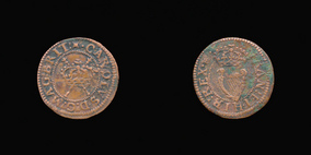 P0266__0 Farthing, Maltravers Round of Charles I