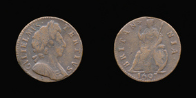 P0659__0 Farthing, Currency Farthing in Copper of William III