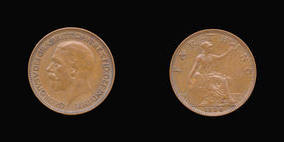 S4061__0 Farthing, Currency Farthing in Bronze of George V